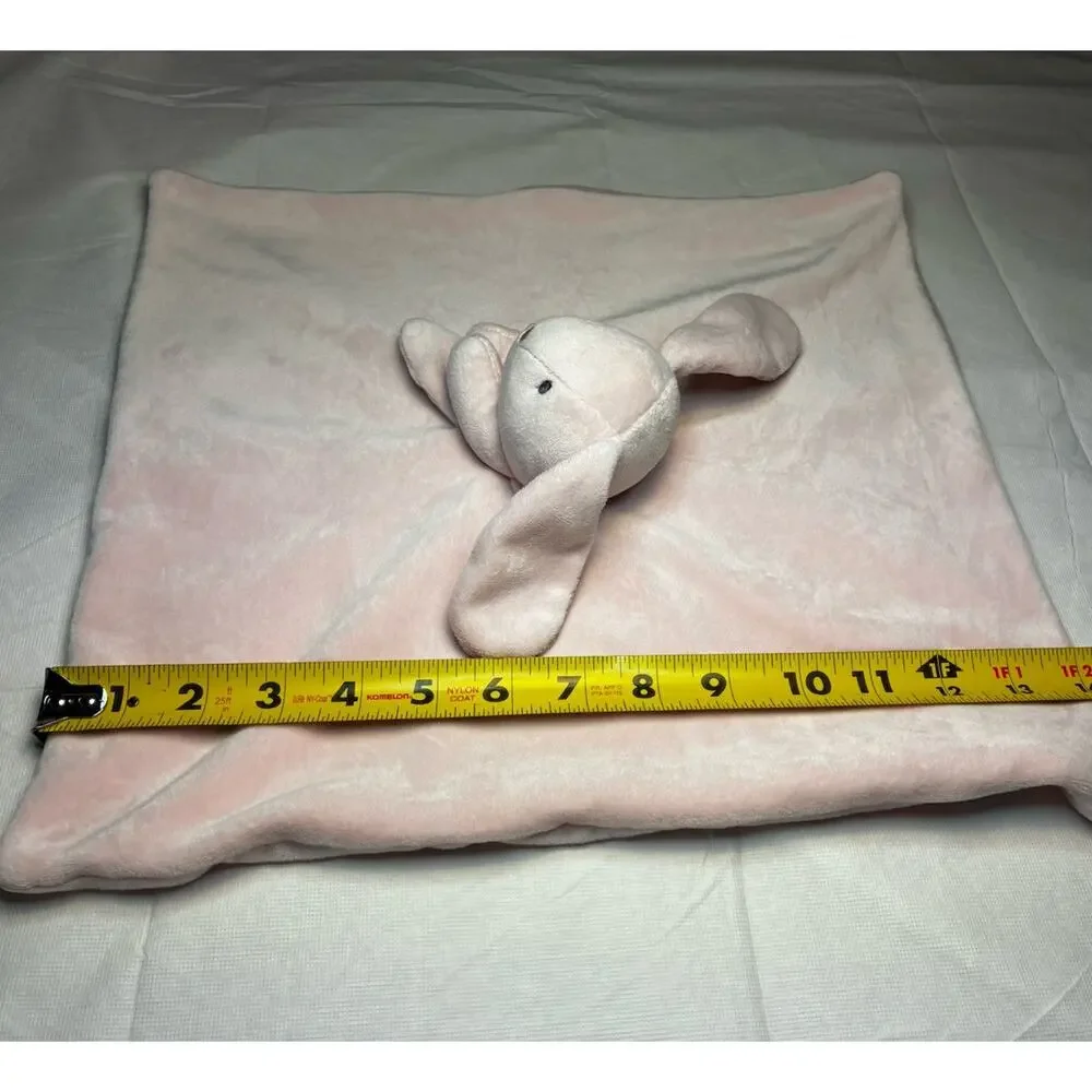 Carters Pink Bunny Lovey Baby Security Blanket Floral Ears Plush 2024